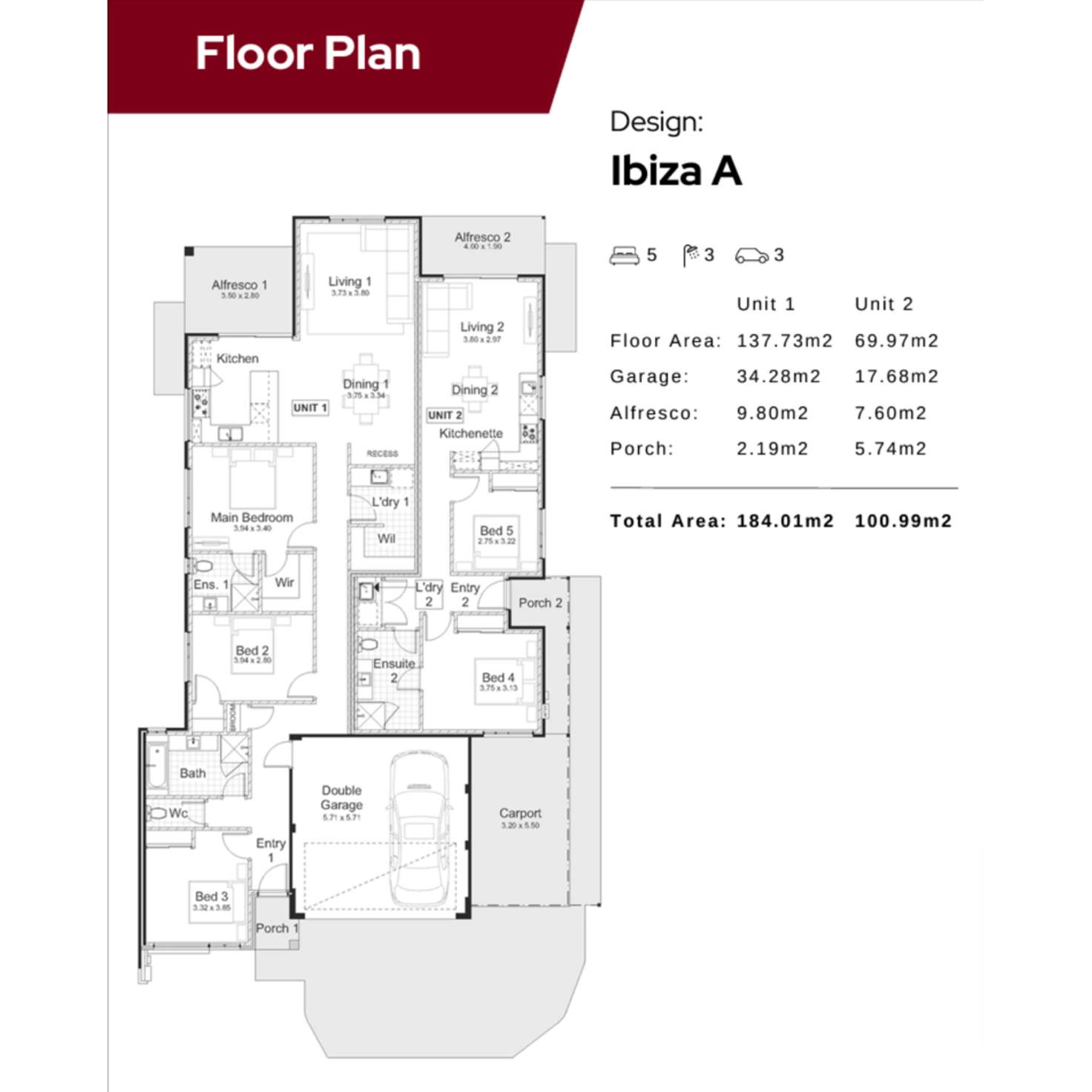 Floorplan of Homely house listing, 836 Allara Estate, Eglinton WA 6034