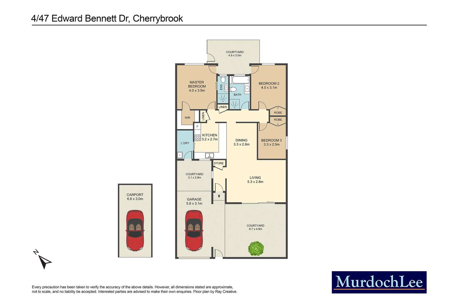 Floorplan of Homely villa listing, 4/47 Edward Bennett Drive, Cherrybrook NSW 2126