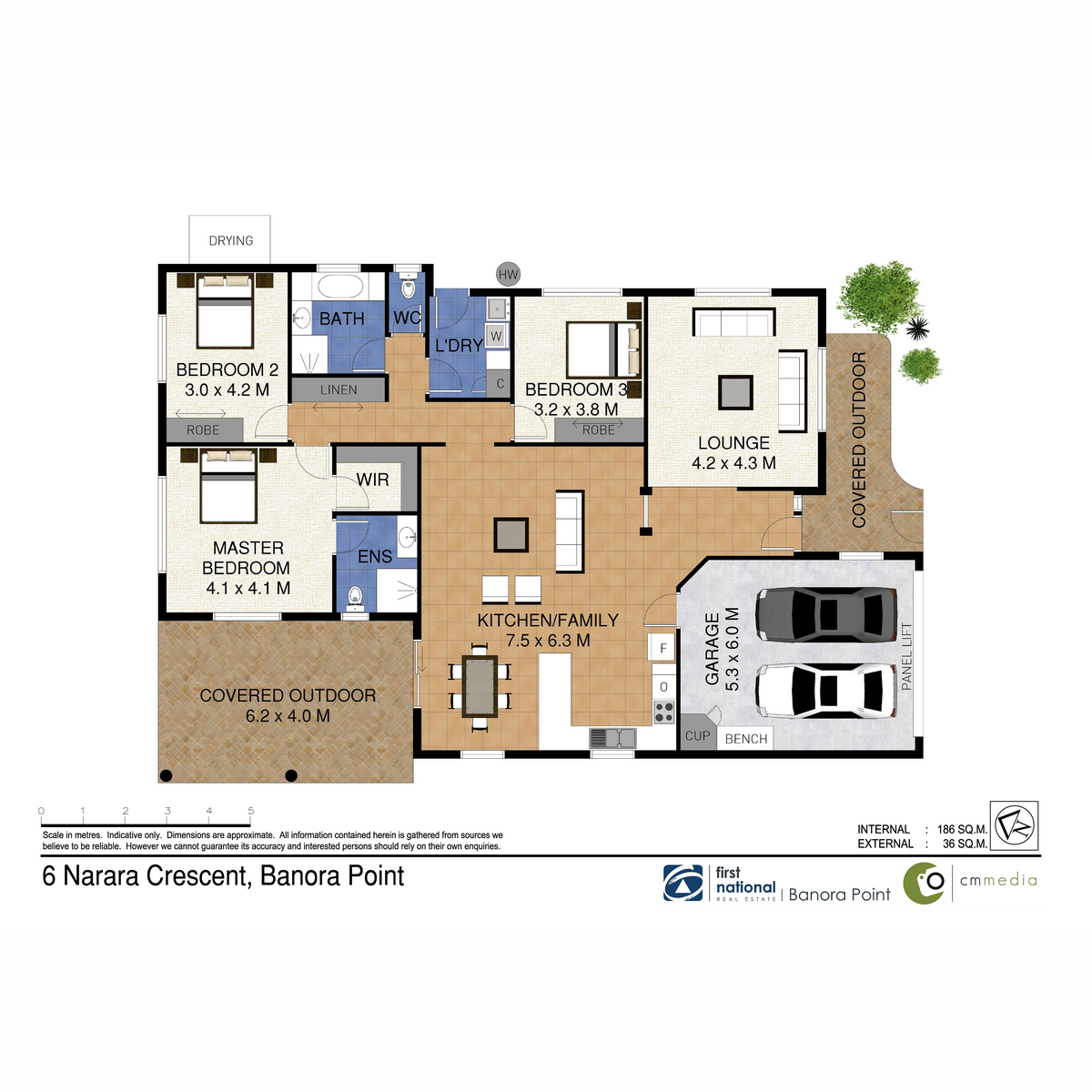 Floorplan of Homely house listing, 6 Narara Crescent, Banora Point NSW 2486