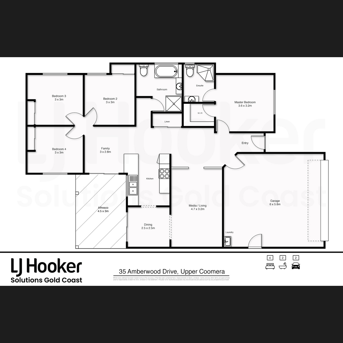Floorplan of Homely house listing, 35 Amberwood Drive, Upper Coomera QLD 4209
