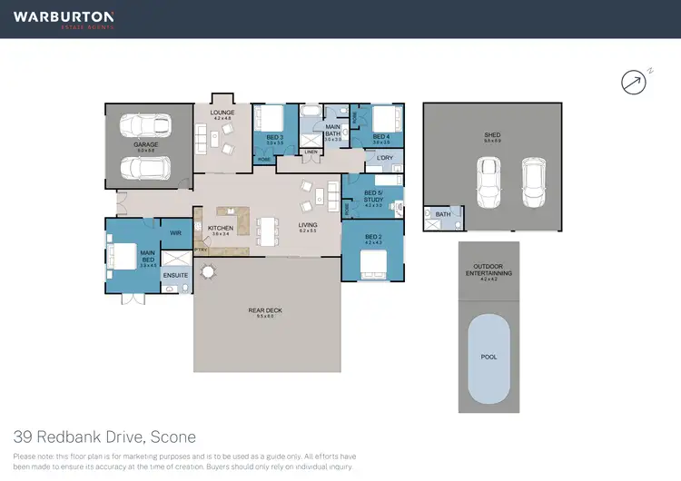 Floorplan of Homely house listing, 39 Redbank Drive, Scone NSW 2337