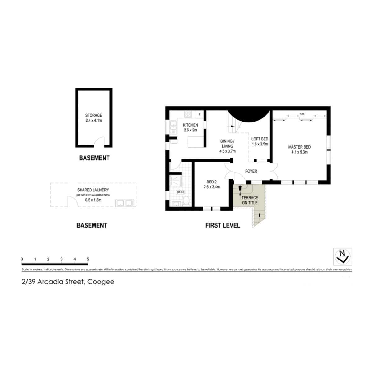 Floorplan of Homely apartment listing, 2/39 Arcadia Street, Coogee NSW 2034