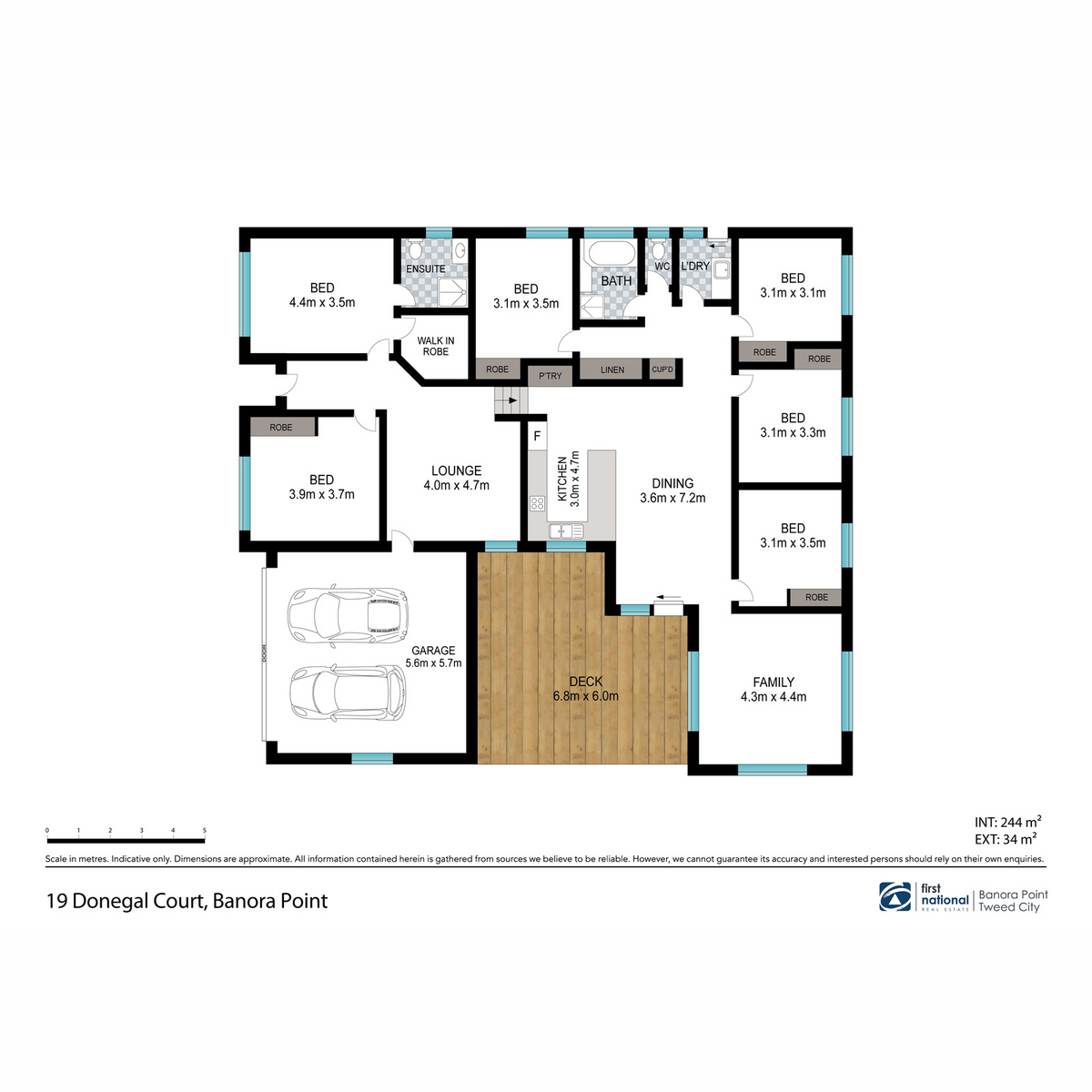 Floorplan of Homely house listing, 19 Donegal Court, Banora Point NSW 2486