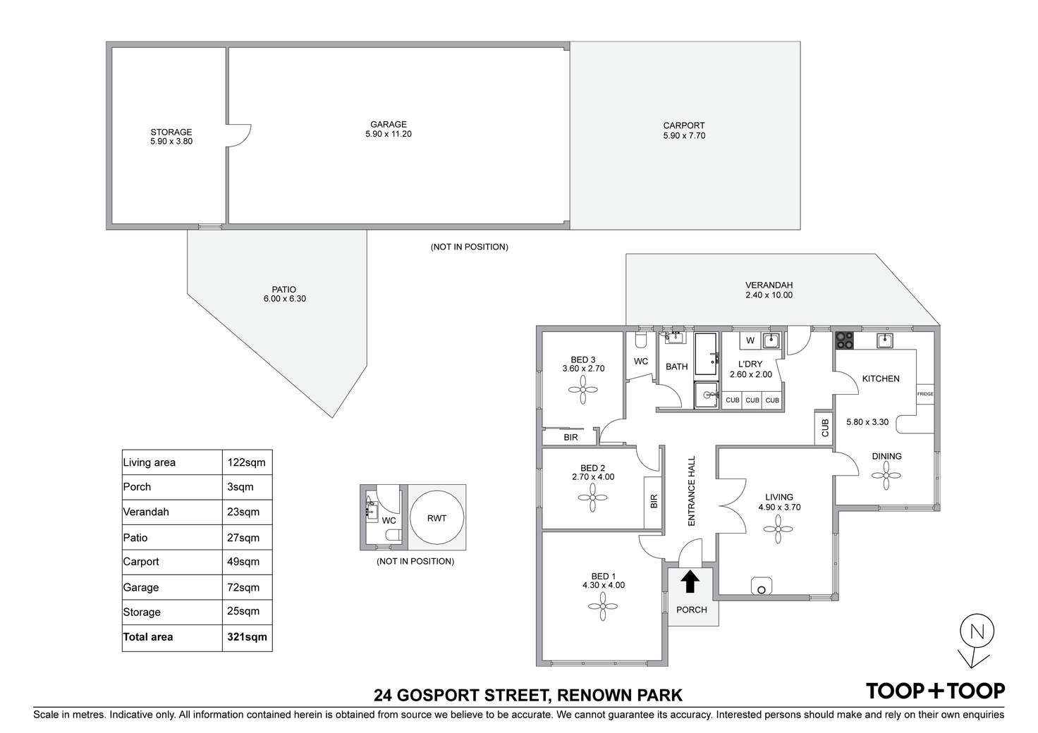 Floorplan of Homely house listing, 24 Gosport Street, Renown Park SA 5008