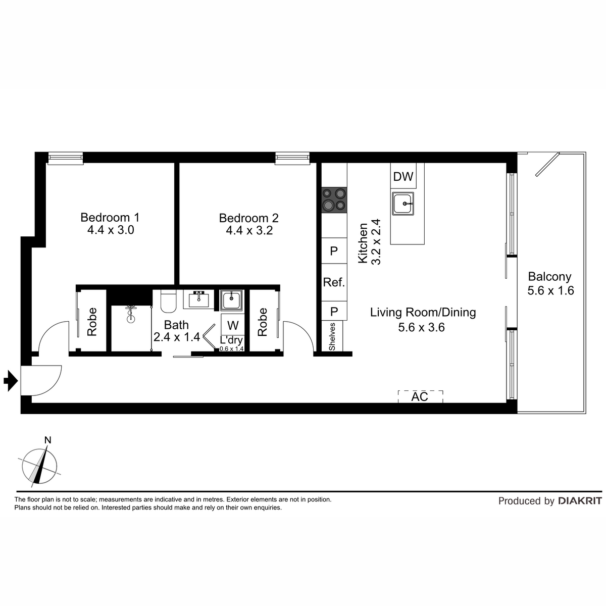 Floorplan of Homely apartment listing, G11/3 Olive York Way, Brunswick West VIC 3055