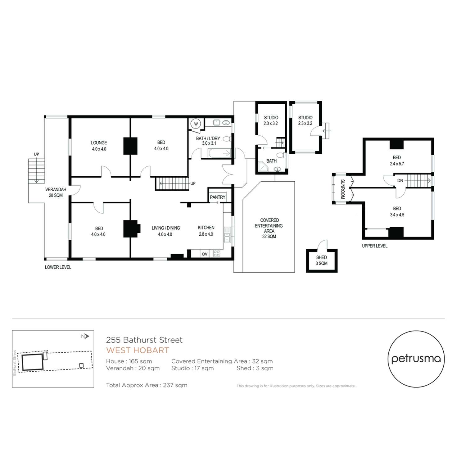 Floorplan of Homely house listing, 255 Bathurst Street, West Hobart TAS 7000