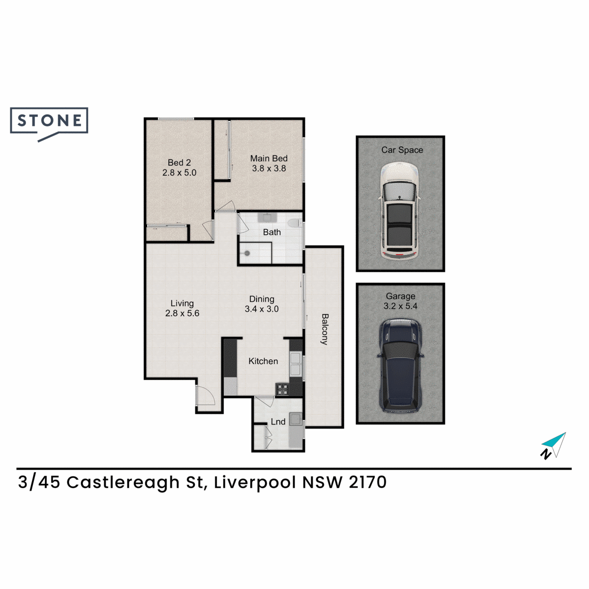 Floorplan of Homely unit listing, 3/45 Castlereagh Street, Liverpool NSW 2170