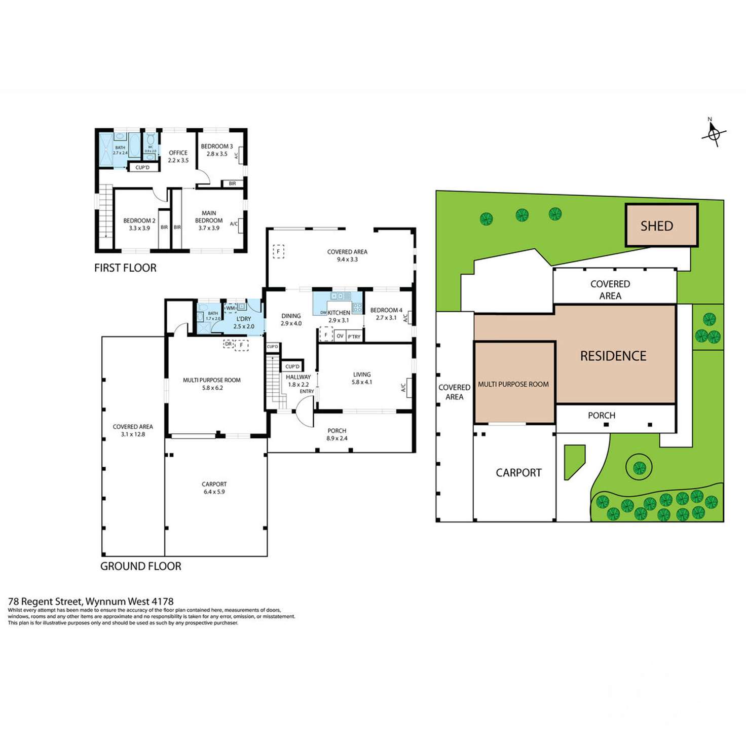 Floorplan of Homely house listing, 78 Regent Street, Wynnum West QLD 4178