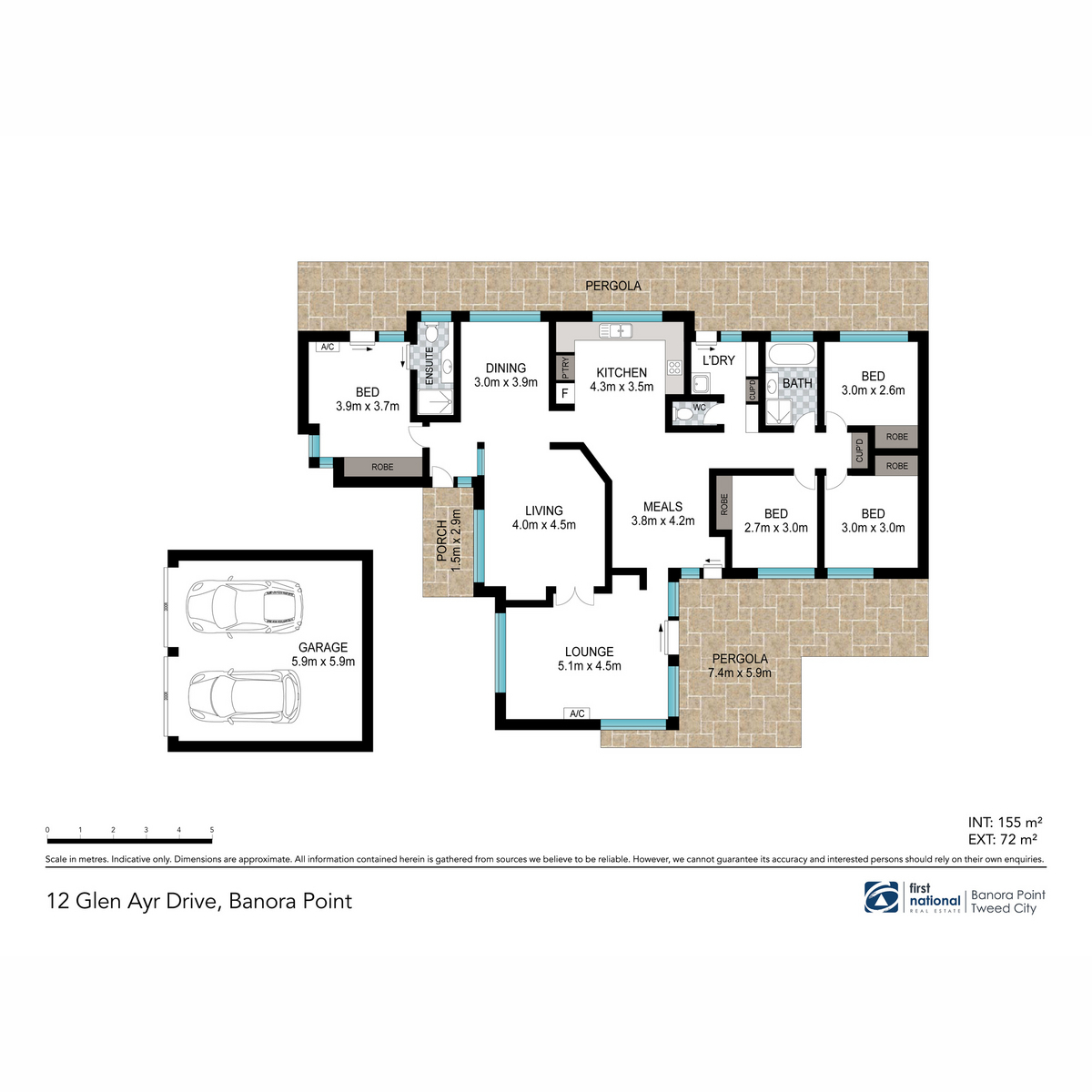 Floorplan of Homely house listing, 12 Glen Ayr Drive, Banora Point NSW 2486