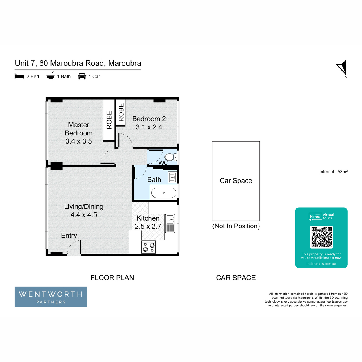 Floorplan of Homely apartment listing, 7/60 Maroubra Road, Maroubra NSW 2035