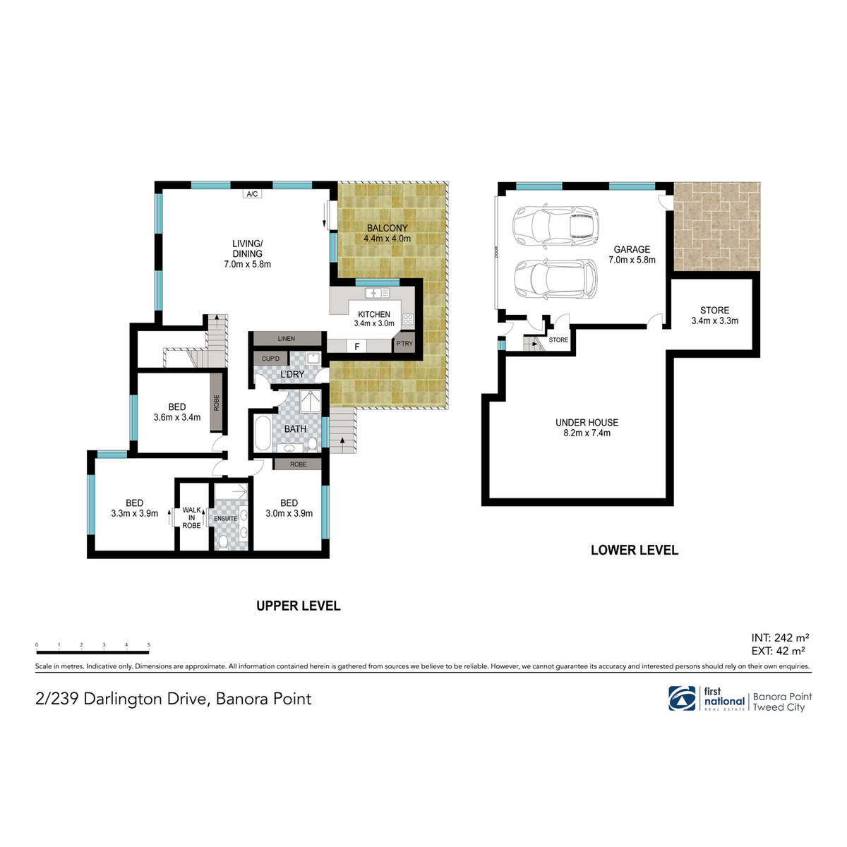 Floorplan of Homely semiDetached listing, 2/239 Darlington Drive, Banora Point NSW 2486