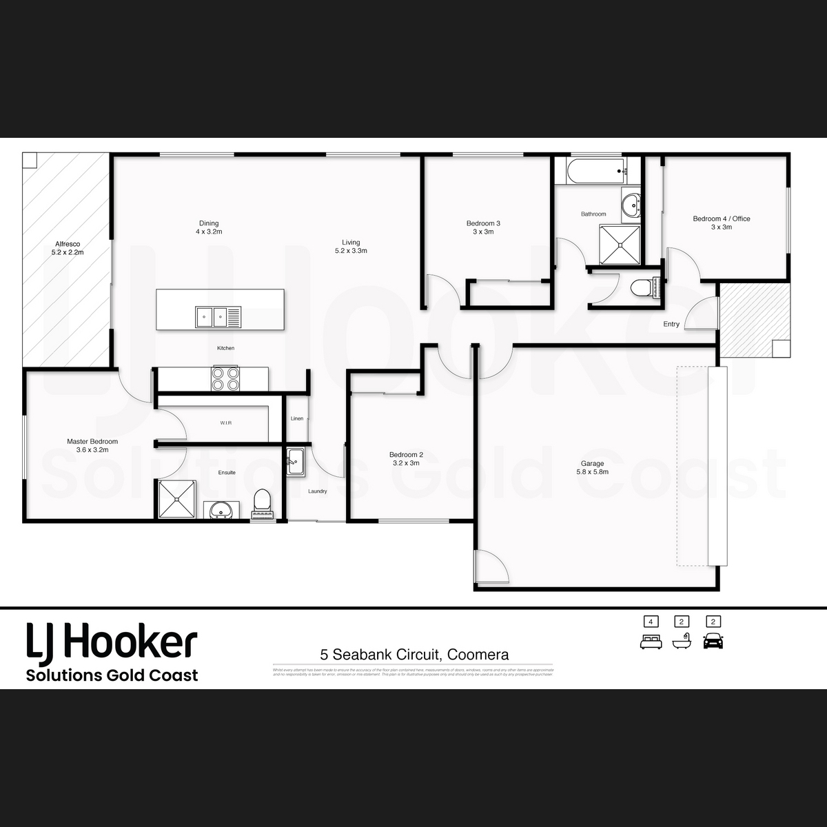 Floorplan of Homely house listing, 5 Seabank Court, Coomera QLD 4209