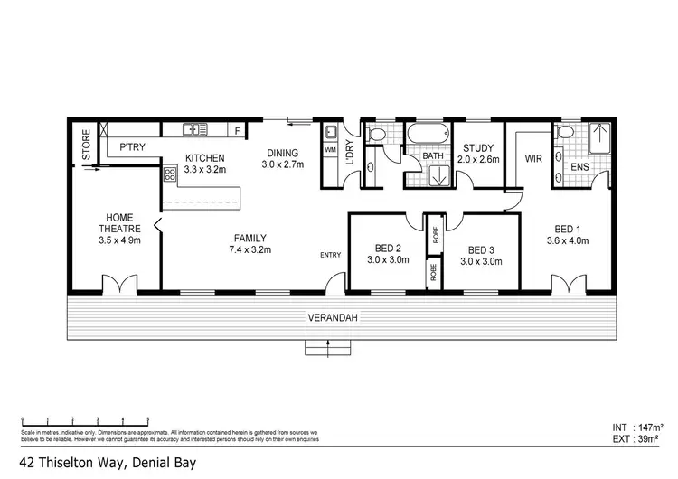 Floorplan of Homely house listing, 42 Thiselton Way, Ceduna SA 5690