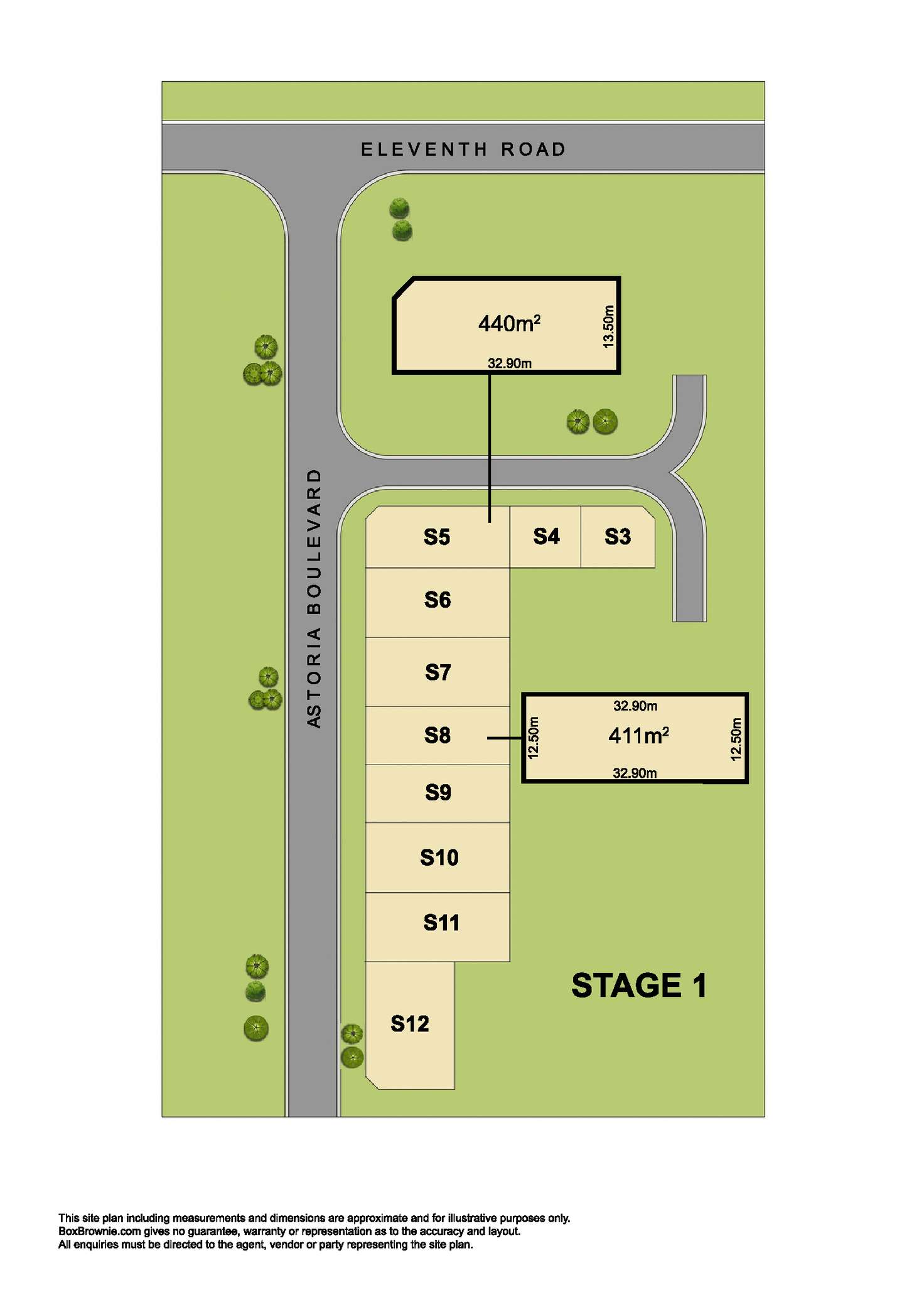Floorplan of Homely residentialLand listing, S5 Astoria Boulevard, Hilbert WA 6112