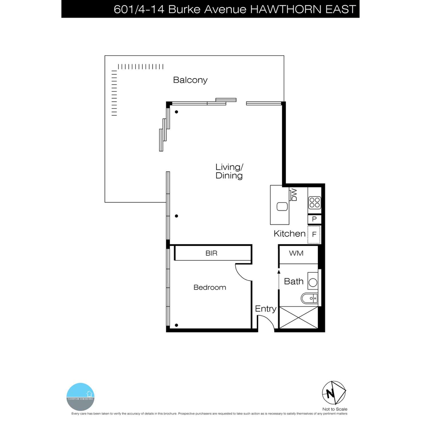 Floorplan of Homely apartment listing, 601/793 Burke Road, Hawthorn East VIC 3123