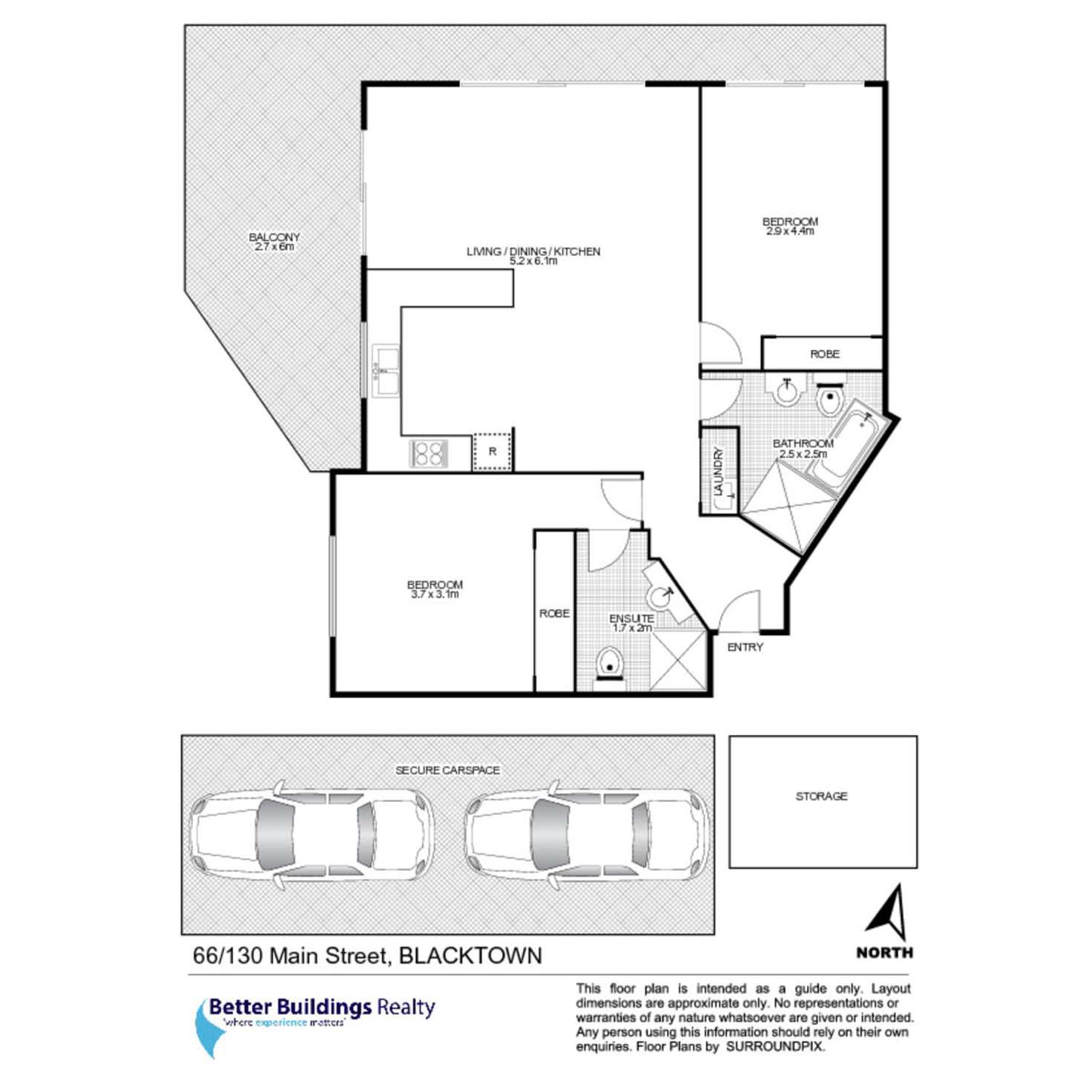 Floorplan of Homely apartment listing, 66/130 Main Street, Blacktown NSW 2148