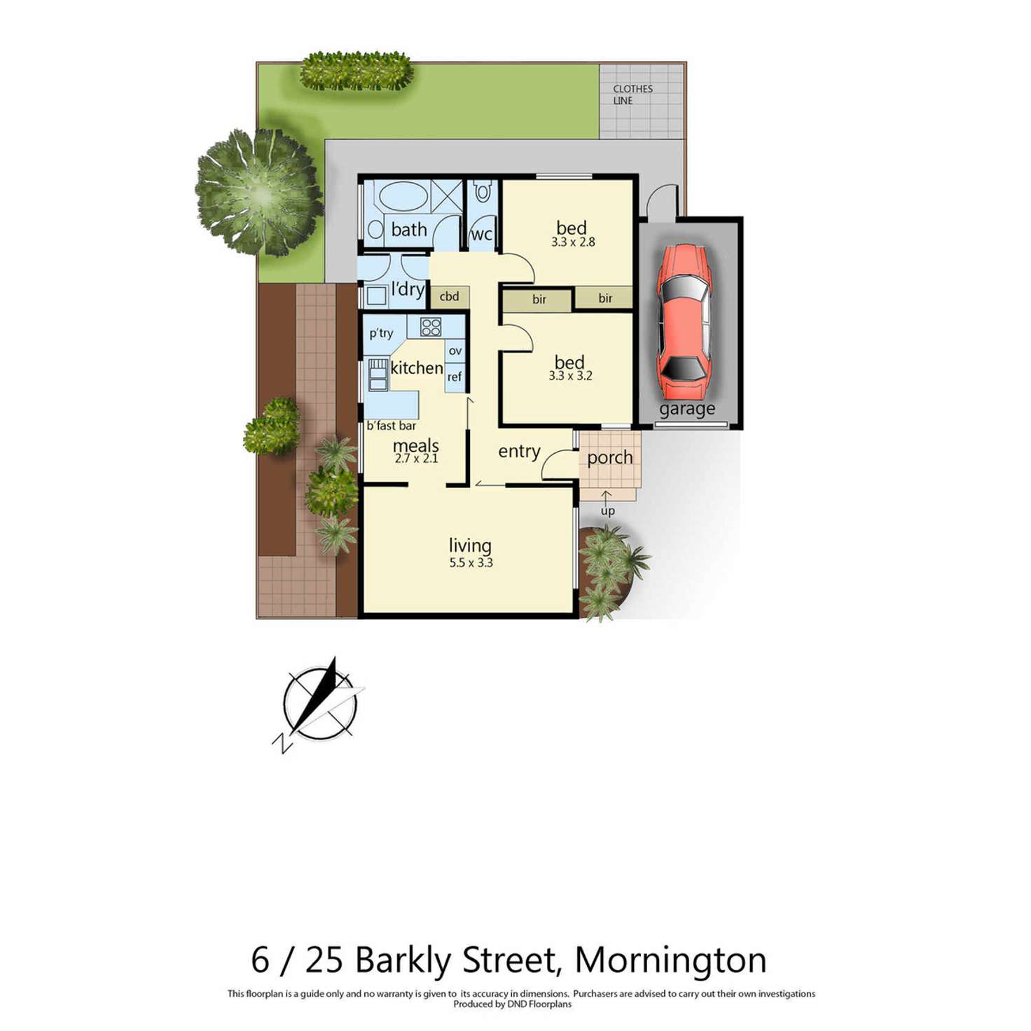 Floorplan of Homely unit listing, 6/25-27 Barkly Street, Mornington VIC 3931