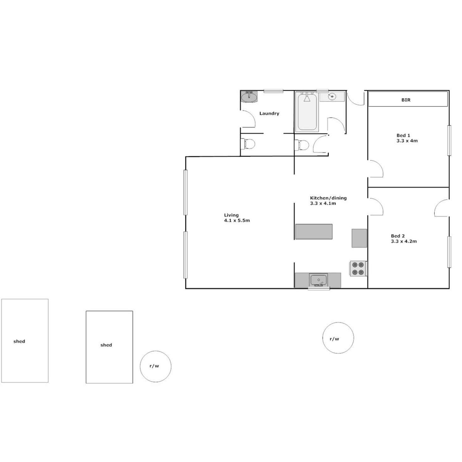 Floorplan of Homely house listing, 23 Kent Place, Port Lincoln SA 5606