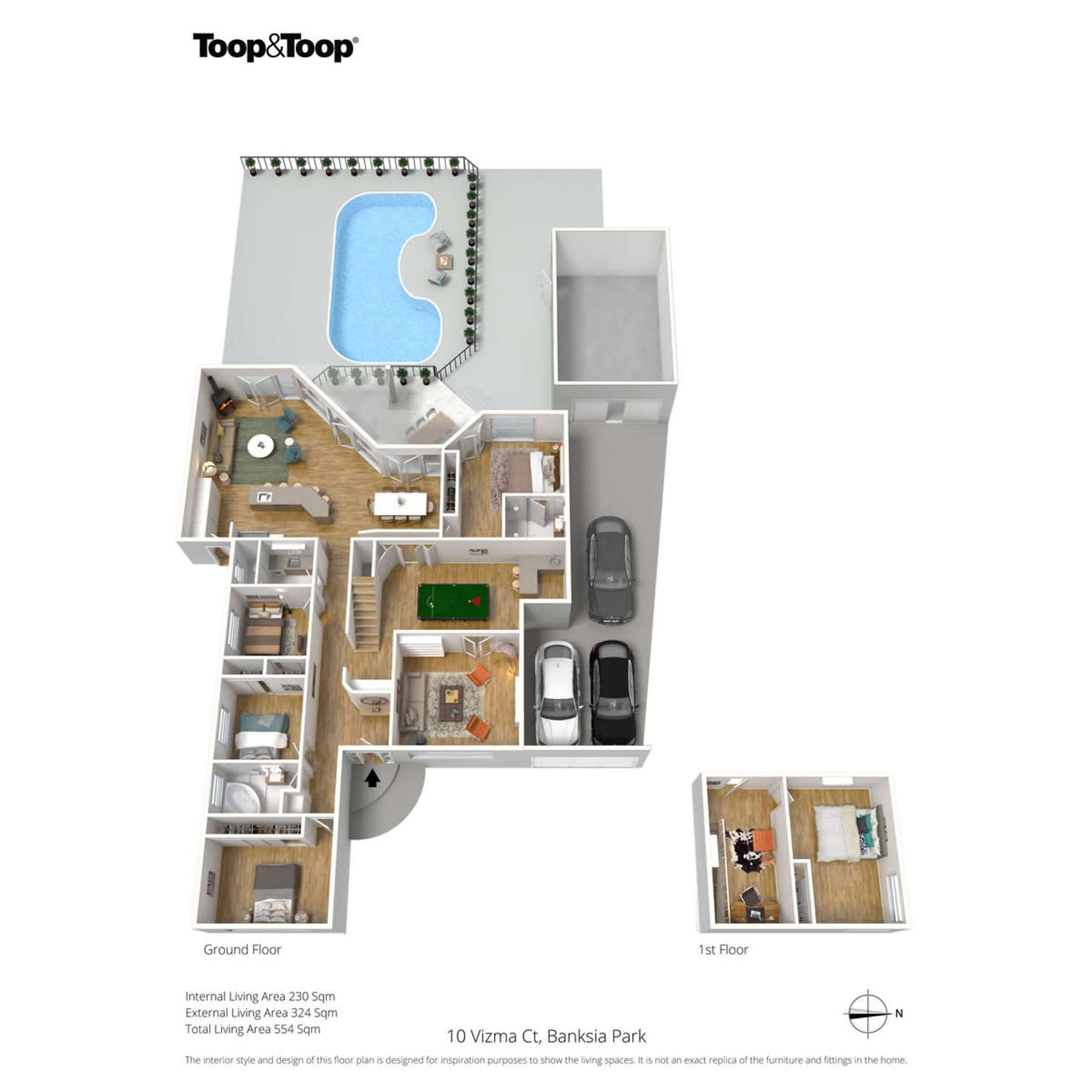 Floorplan of Homely house listing, 10 Vizma Court, Banksia Park SA 5091