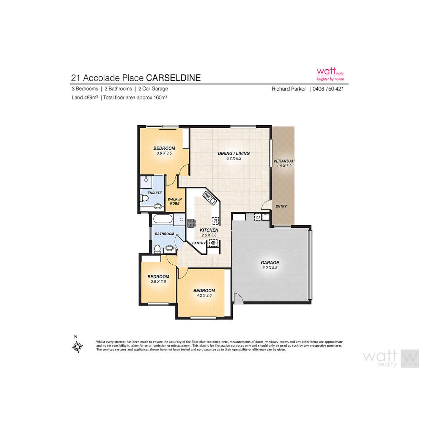 Floorplan of Homely house listing, 21 Accolade Place, Carseldine QLD 4034