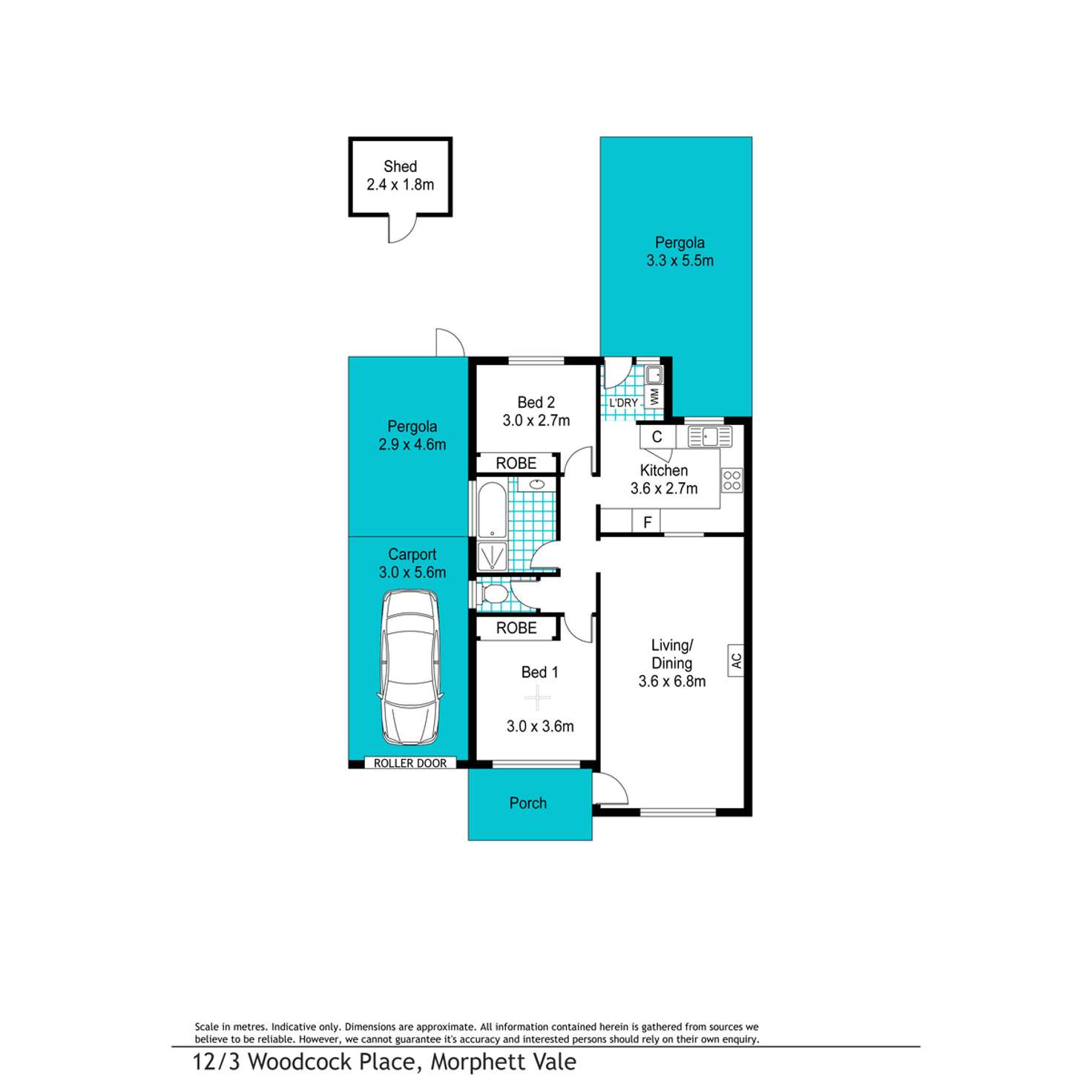 Floorplan of Homely house listing, 12/3 Woodcock Place, Morphett Vale SA 5162