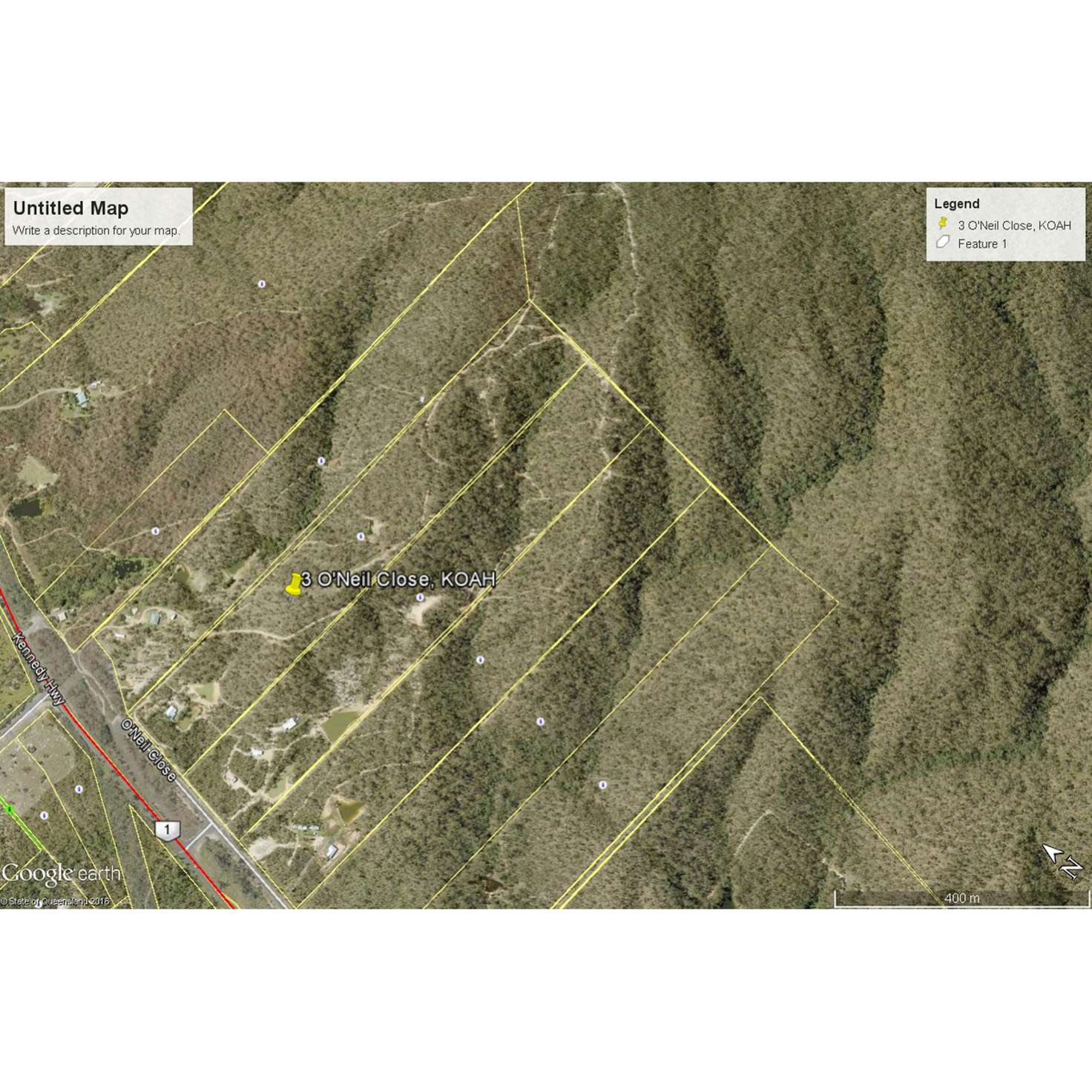 Floorplan of Homely acreageSemiRural listing, 3 O'Neil Close, Koah QLD 4881