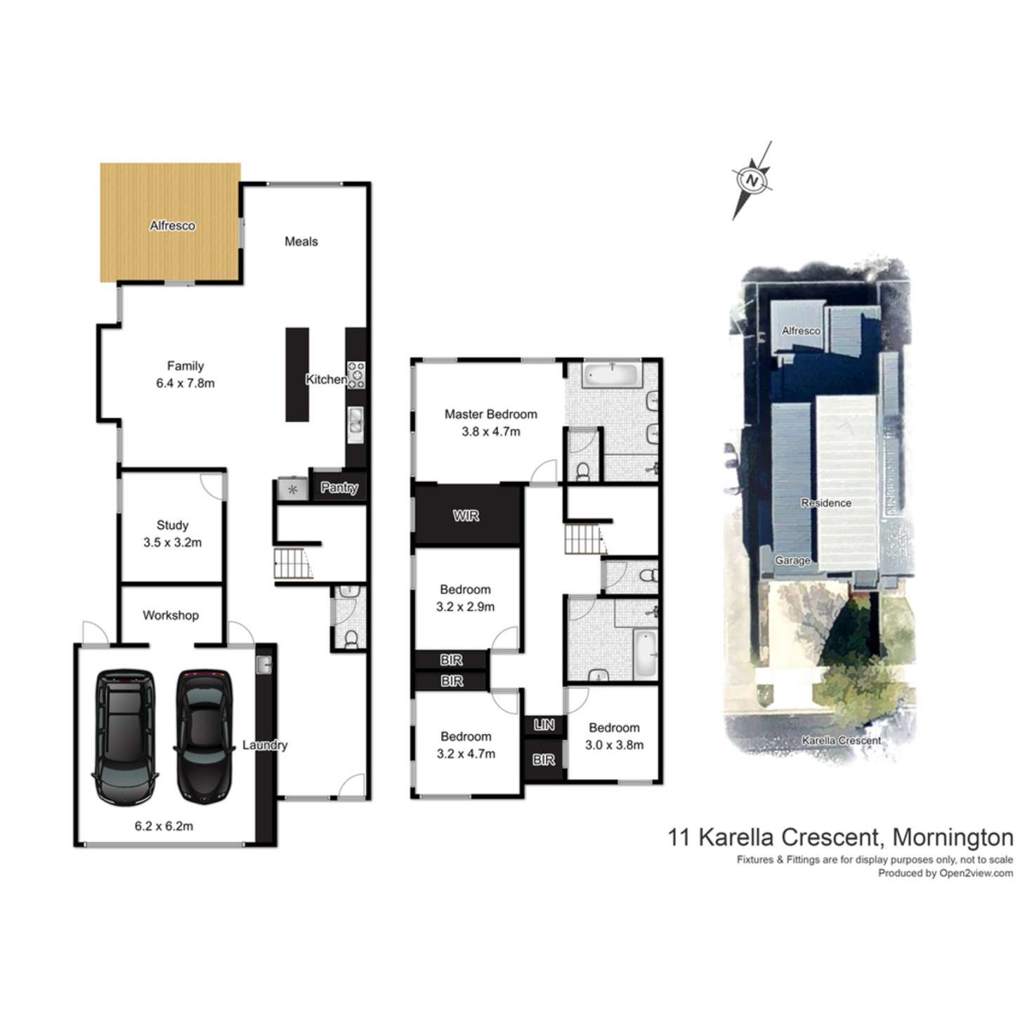 Floorplan of Homely townhouse listing, 11 Karella Crescent, Mornington VIC 3931