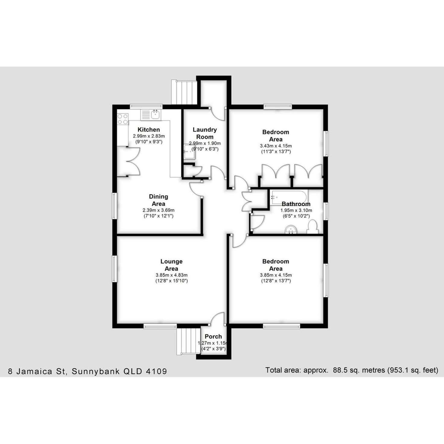 Floorplan of Homely house listing, 8 Jamaica Street, Sunnybank QLD 4109