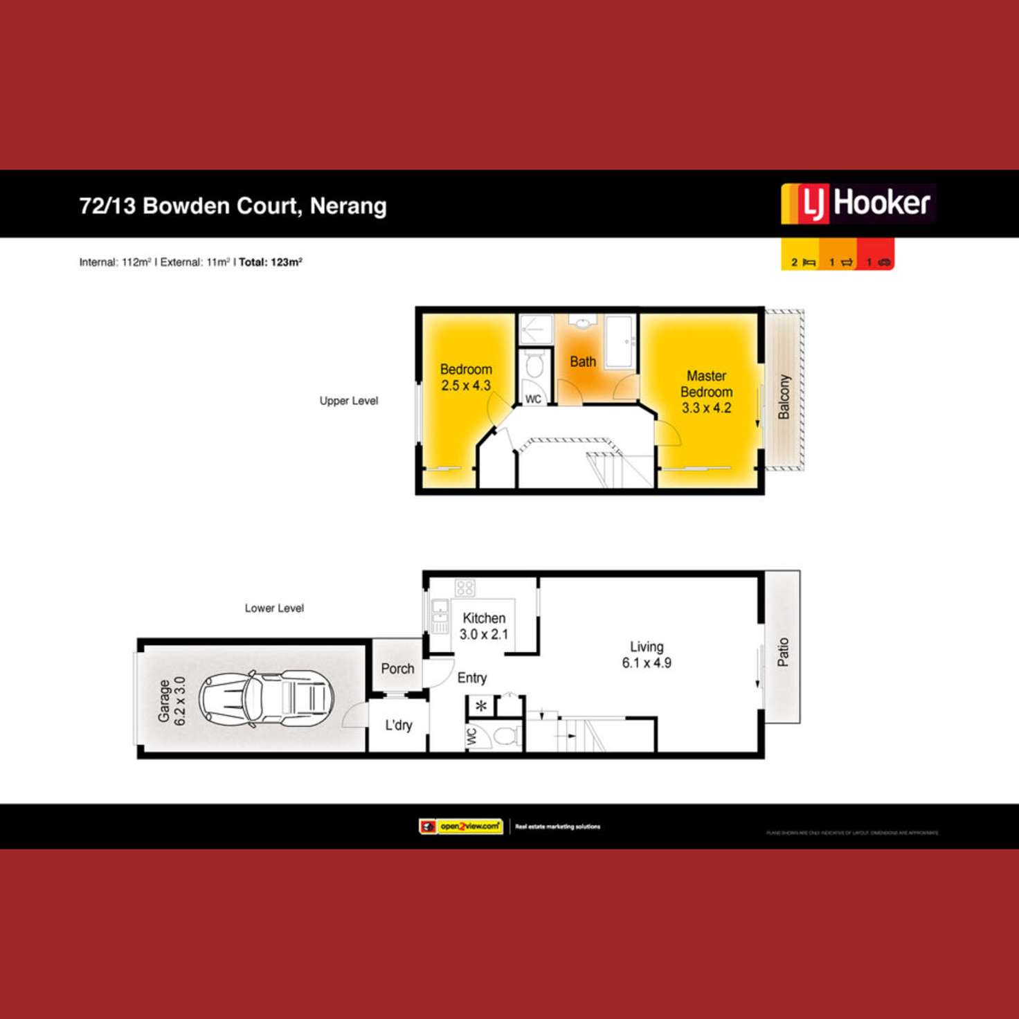Floorplan of Homely townhouse listing, 72/13 Bowden Court, Nerang QLD 4211