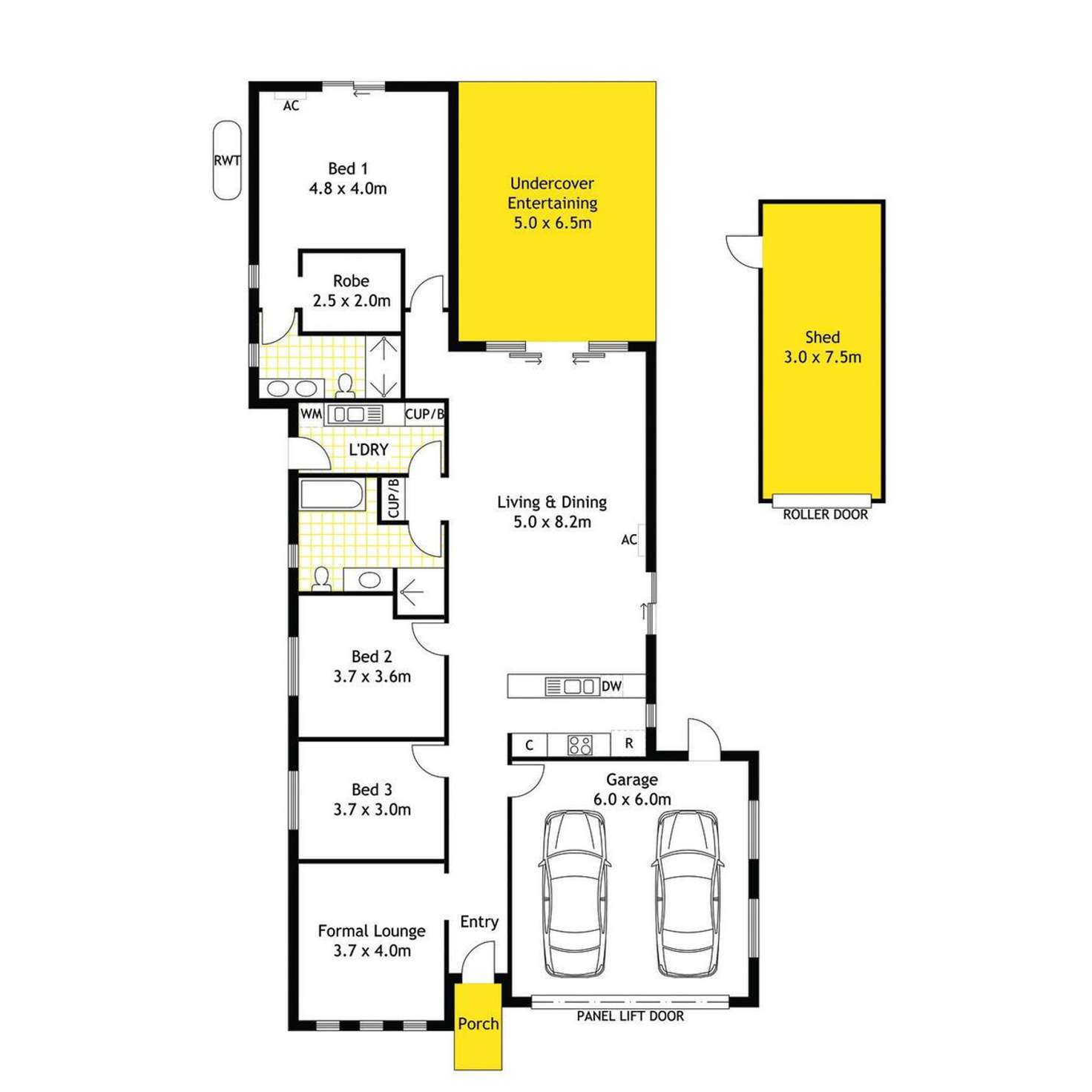 Floorplan of Homely house listing, 178 Rowley Road, Aldinga Beach SA 5173