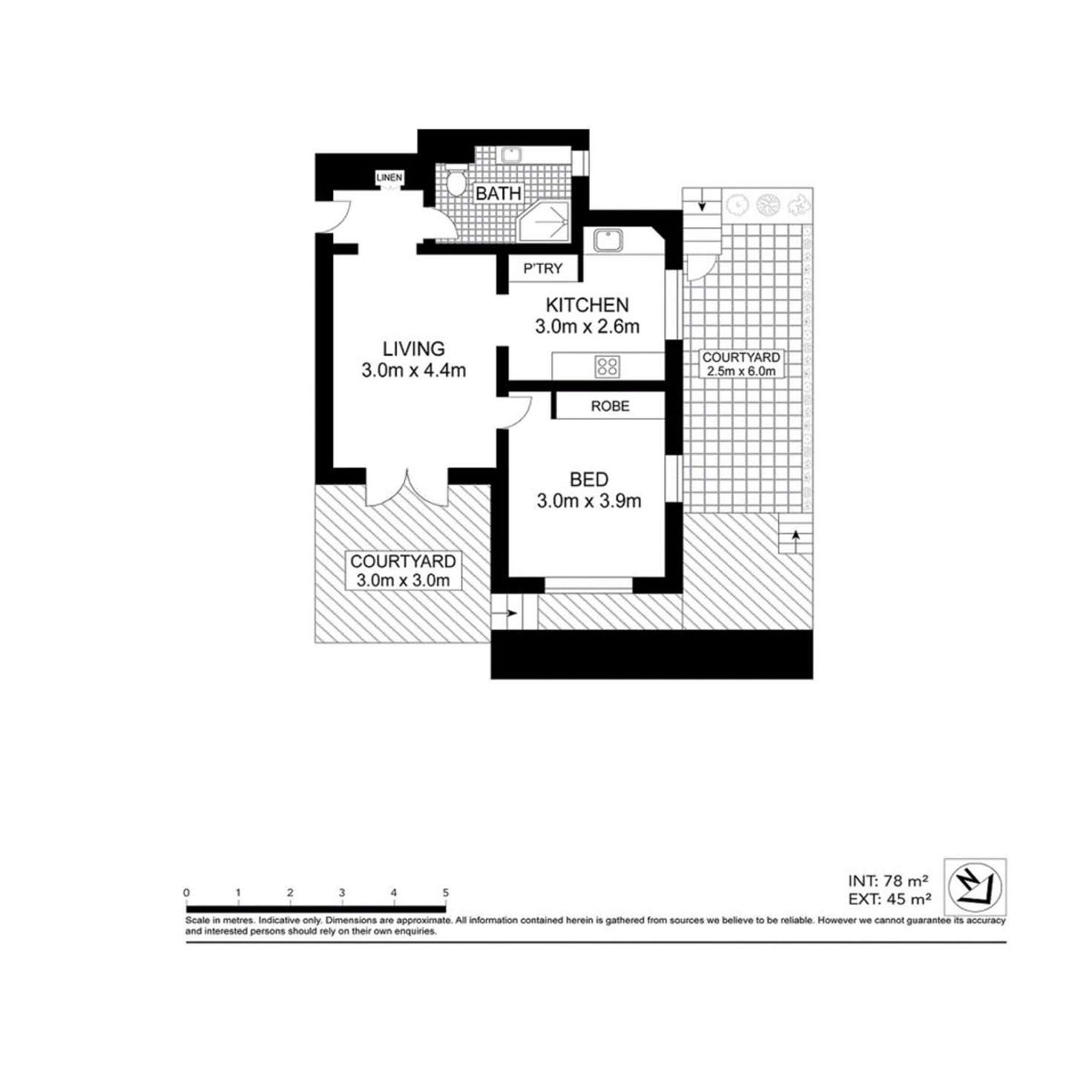 Floorplan of Homely apartment listing, 1/164 Bellevue Road, Bellevue Hill NSW 2023