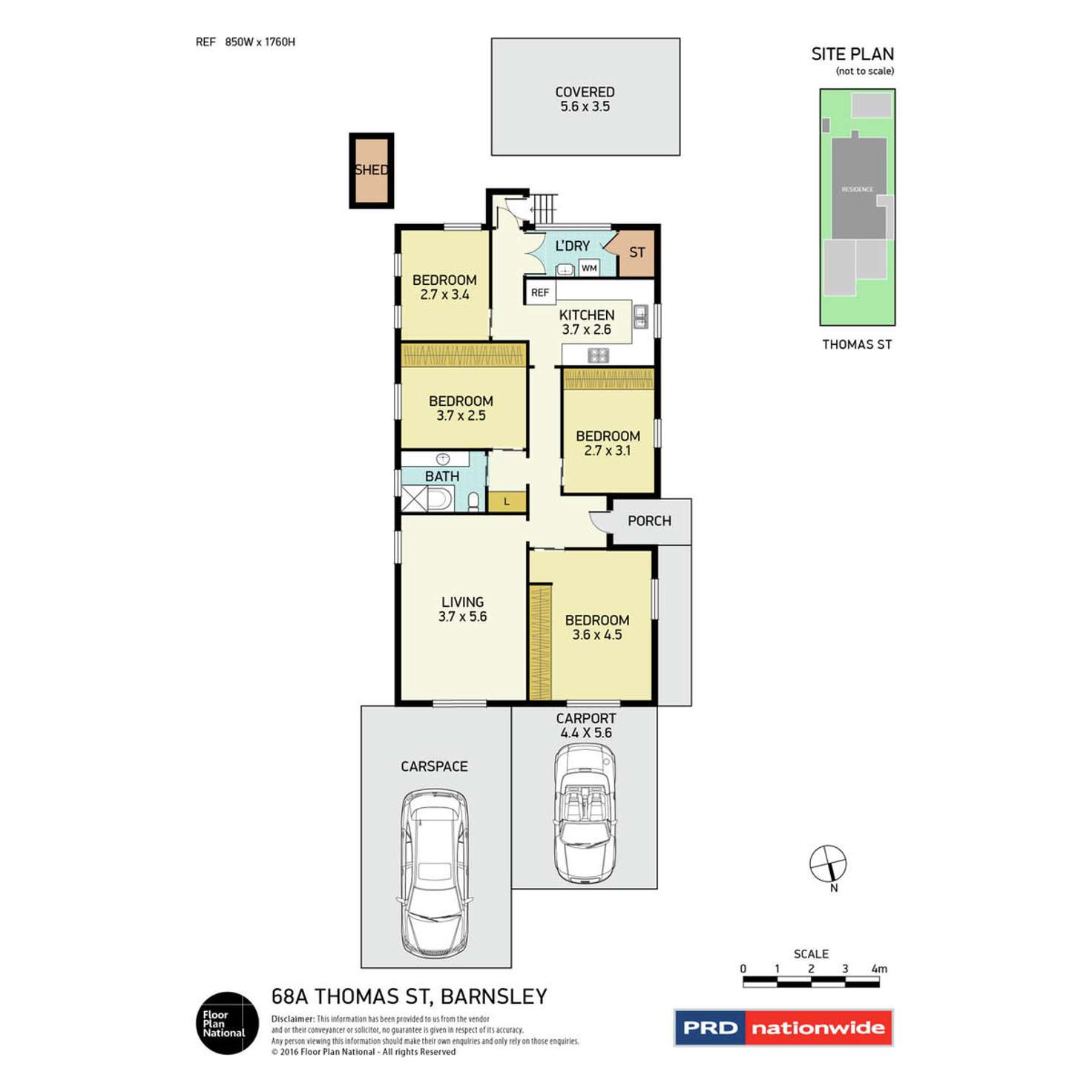 Floorplan of Homely house listing, 68A Thomas Street, Barnsley NSW 2278