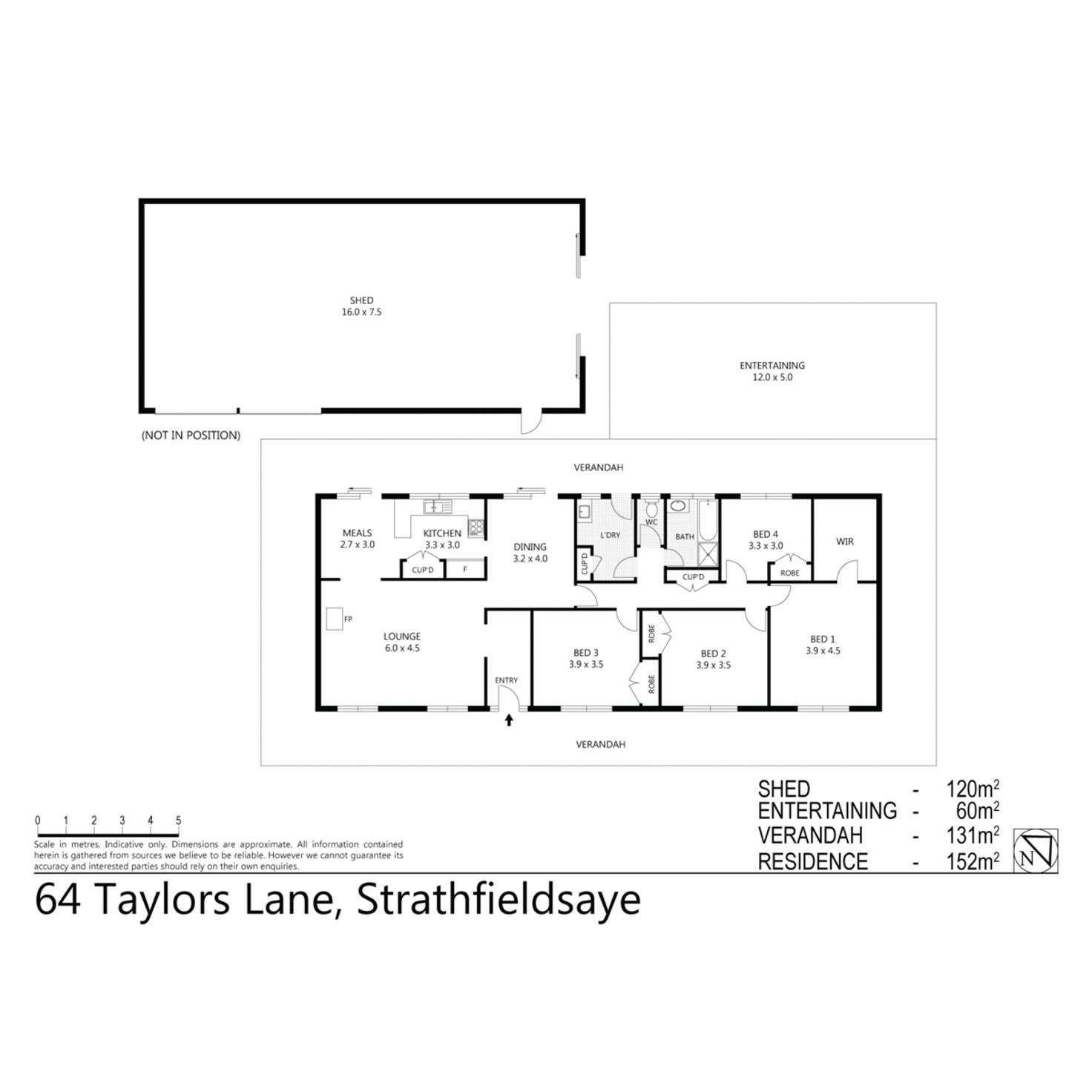 Floorplan of Homely house listing, 64 Taylors Lane, Strathfieldsaye VIC 3551