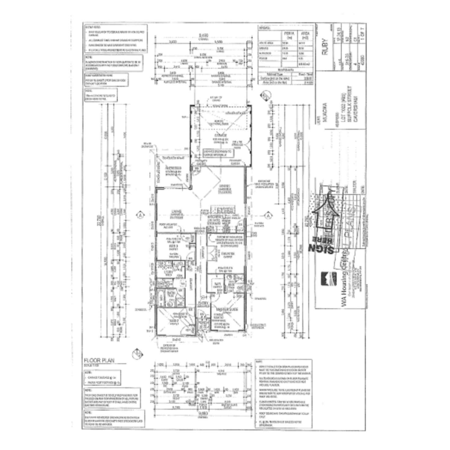 Floorplan of Homely house listing, 95 Suffolk Street, Caversham WA 6055