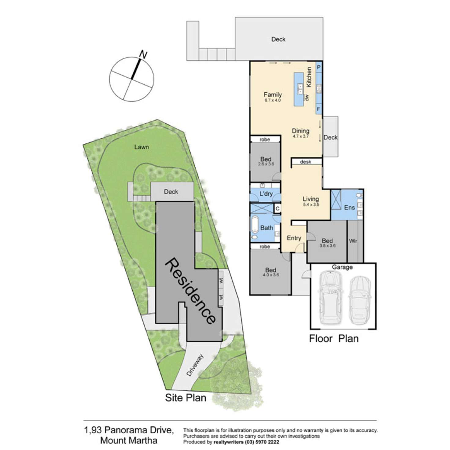 Floorplan of Homely house listing, 93 Panorama Drive, Mount Martha VIC 3934