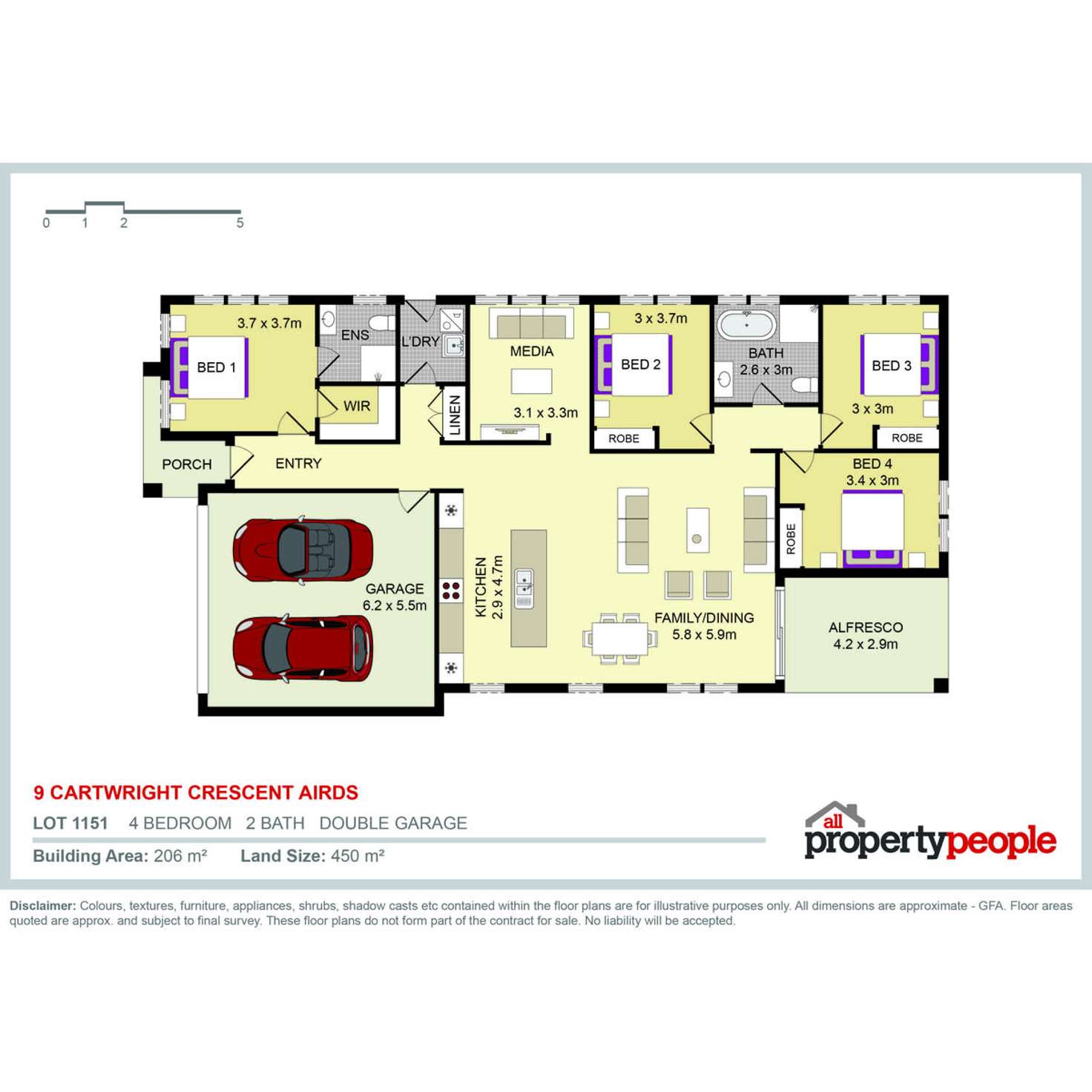 Floorplan of Homely house listing, 9 Cartwright Crescent, Airds NSW 2560