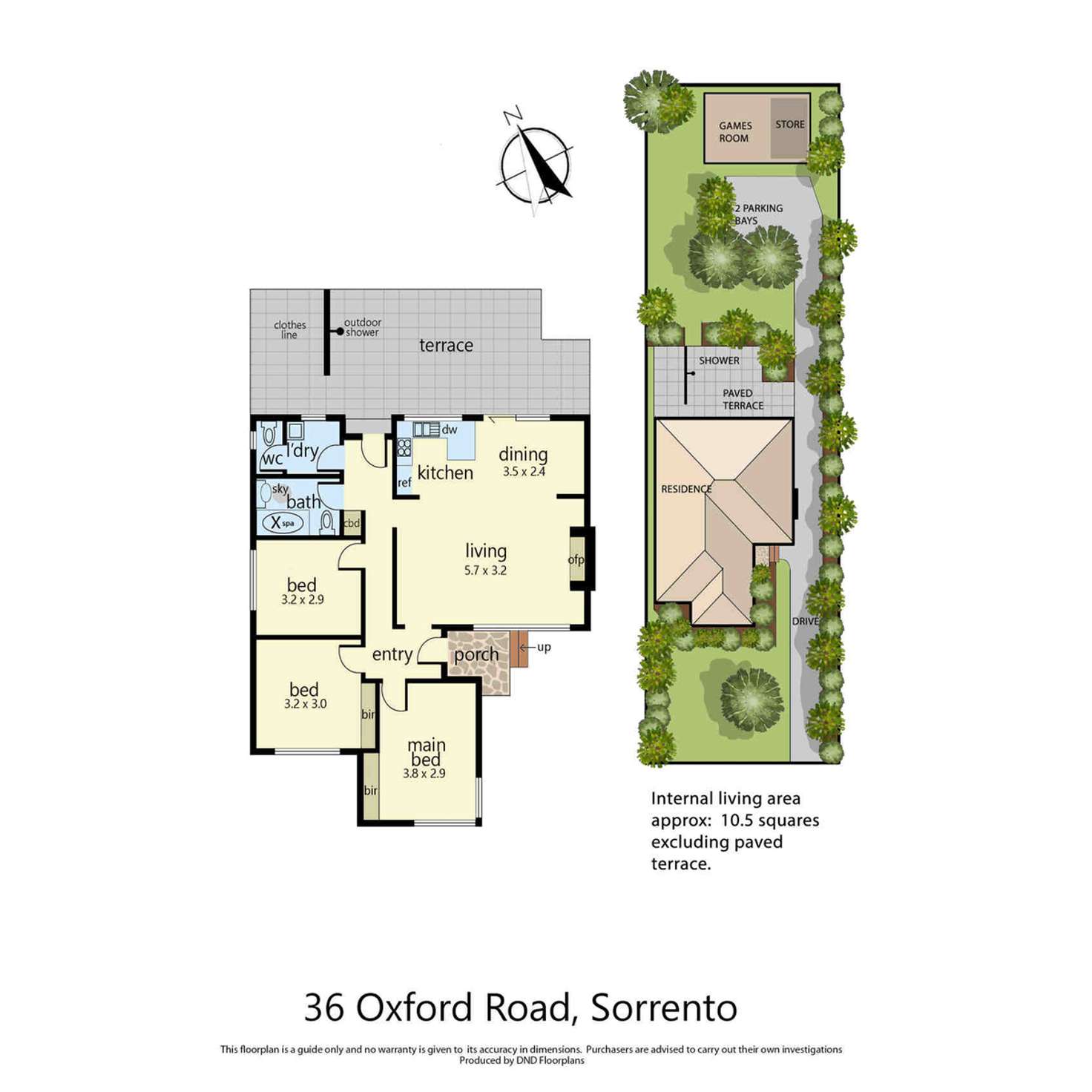 Floorplan of Homely house listing, 36 Oxford Road, Sorrento VIC 3943
