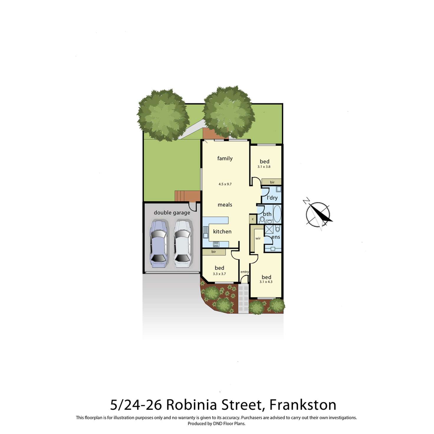 Floorplan of Homely unit listing, 5/24-26 Robinia Street, Frankston VIC 3199