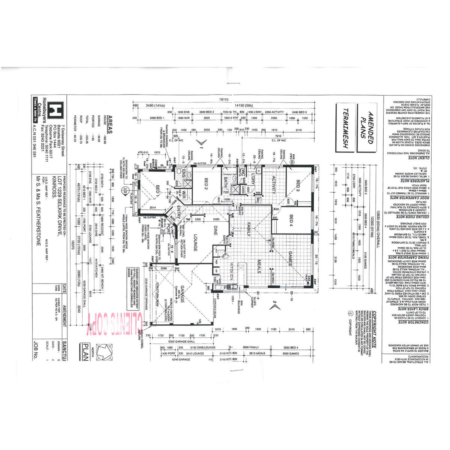 Floorplan of Homely house listing, 51 Selkirk Drive, Kinross WA 6028