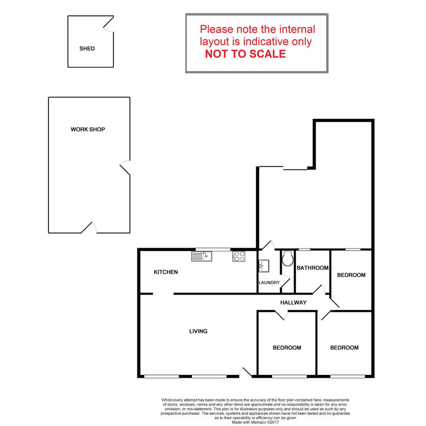 Floorplan of Homely house listing, 43 Stalker Road, Gosnells WA 6110