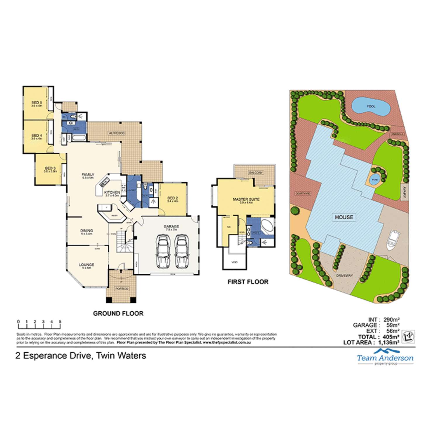 Floorplan of Homely house listing, 2 Esperance Drive, Twin Waters QLD 4564