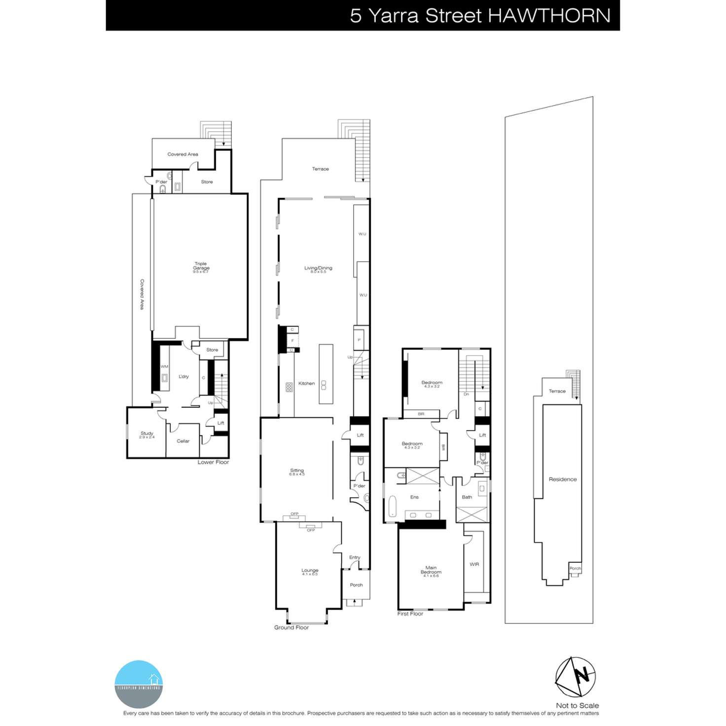 Floorplan of Homely house listing, 5 Yarra Street, Hawthorn VIC 3122