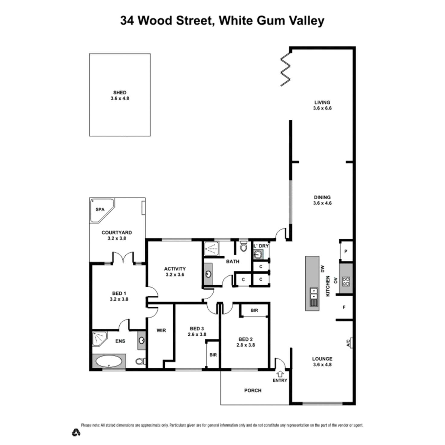 Floorplan of Homely house listing, 34 Wood Street, White Gum Valley WA 6162