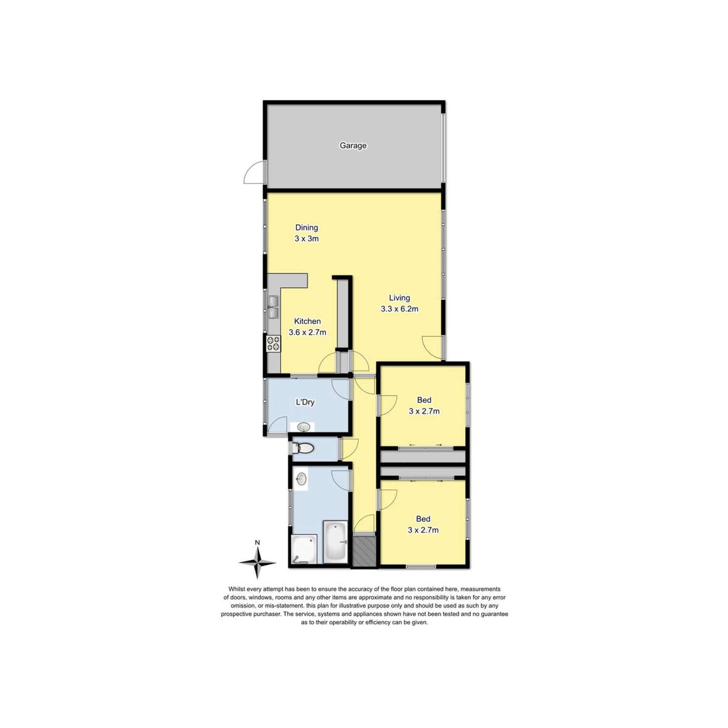 Floorplan of Homely unit listing, 2/4 Pollack Street, Colac VIC 3250
