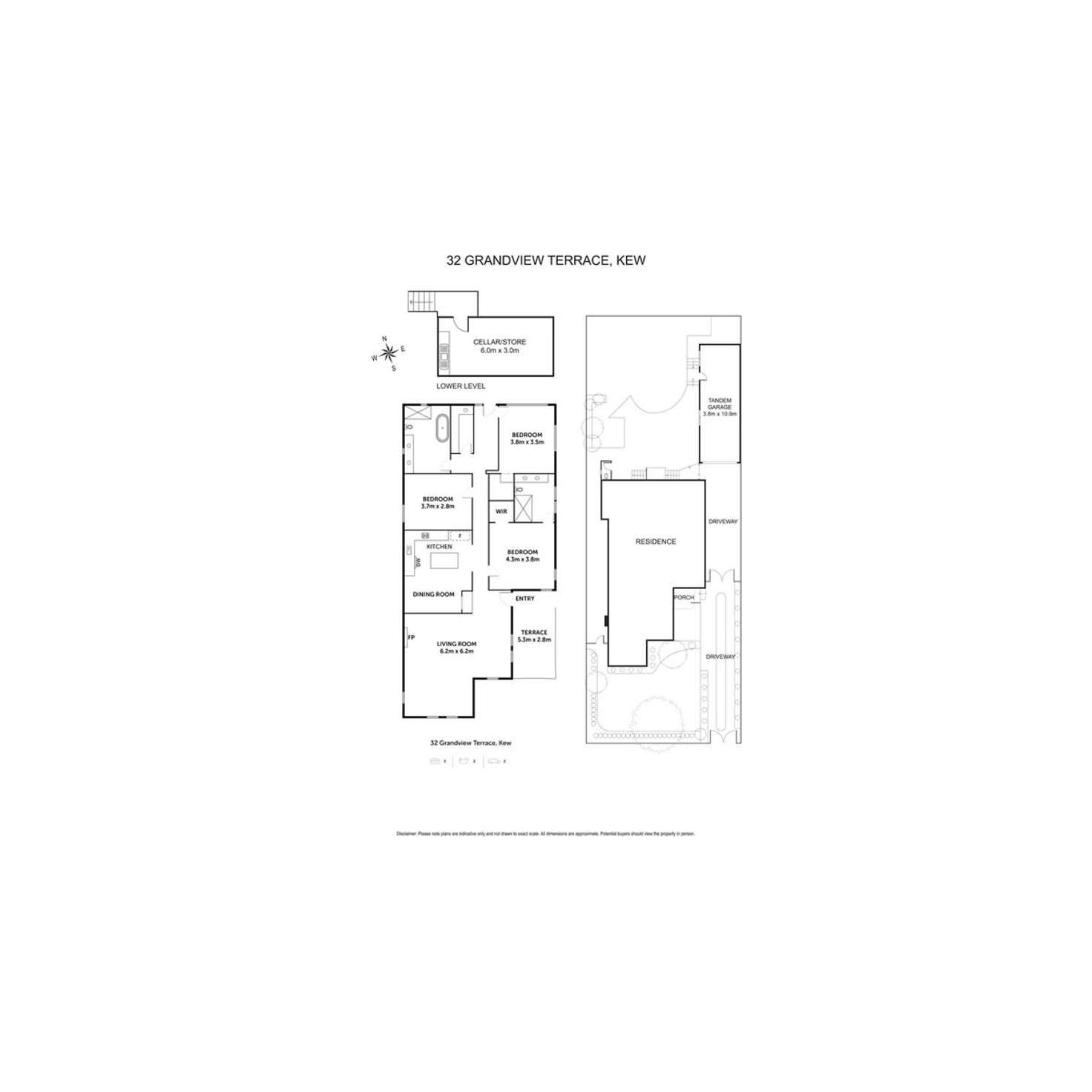 Floorplan of Homely house listing, 32 Grandview Terrace, Kew VIC 3101