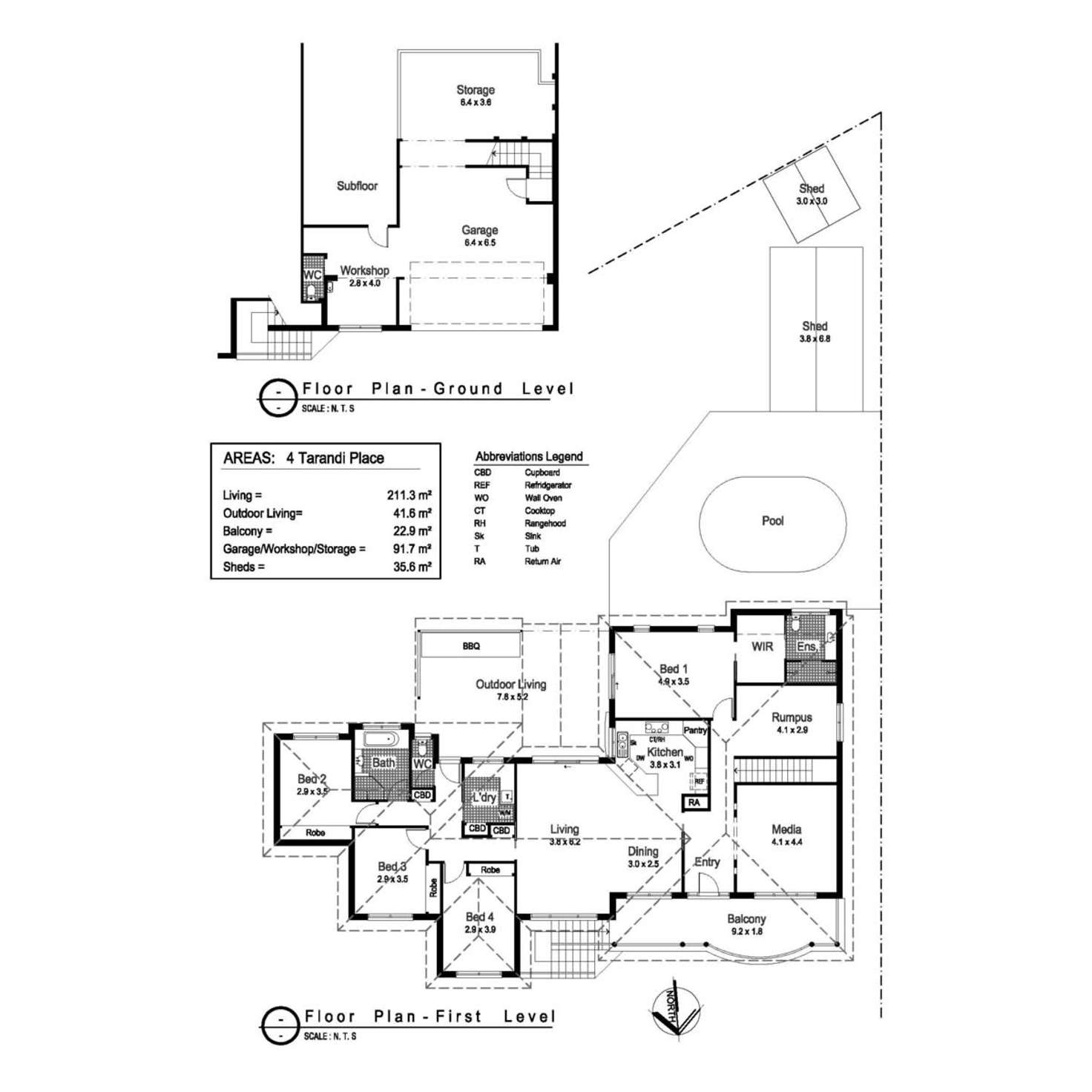 Floorplan of Homely house listing, 4 Tarandi Place, Bourkelands NSW 2650