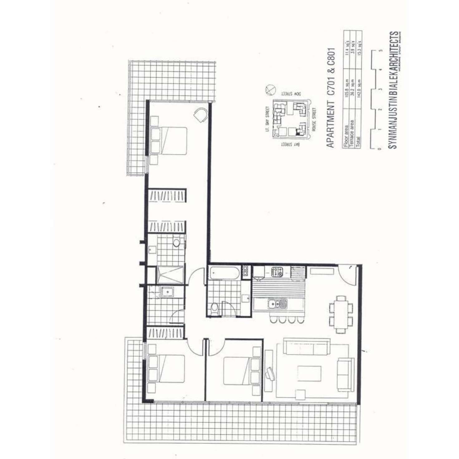 Floorplan of Homely apartment listing, 801C/142 Rouse Street, Port Melbourne VIC 3207