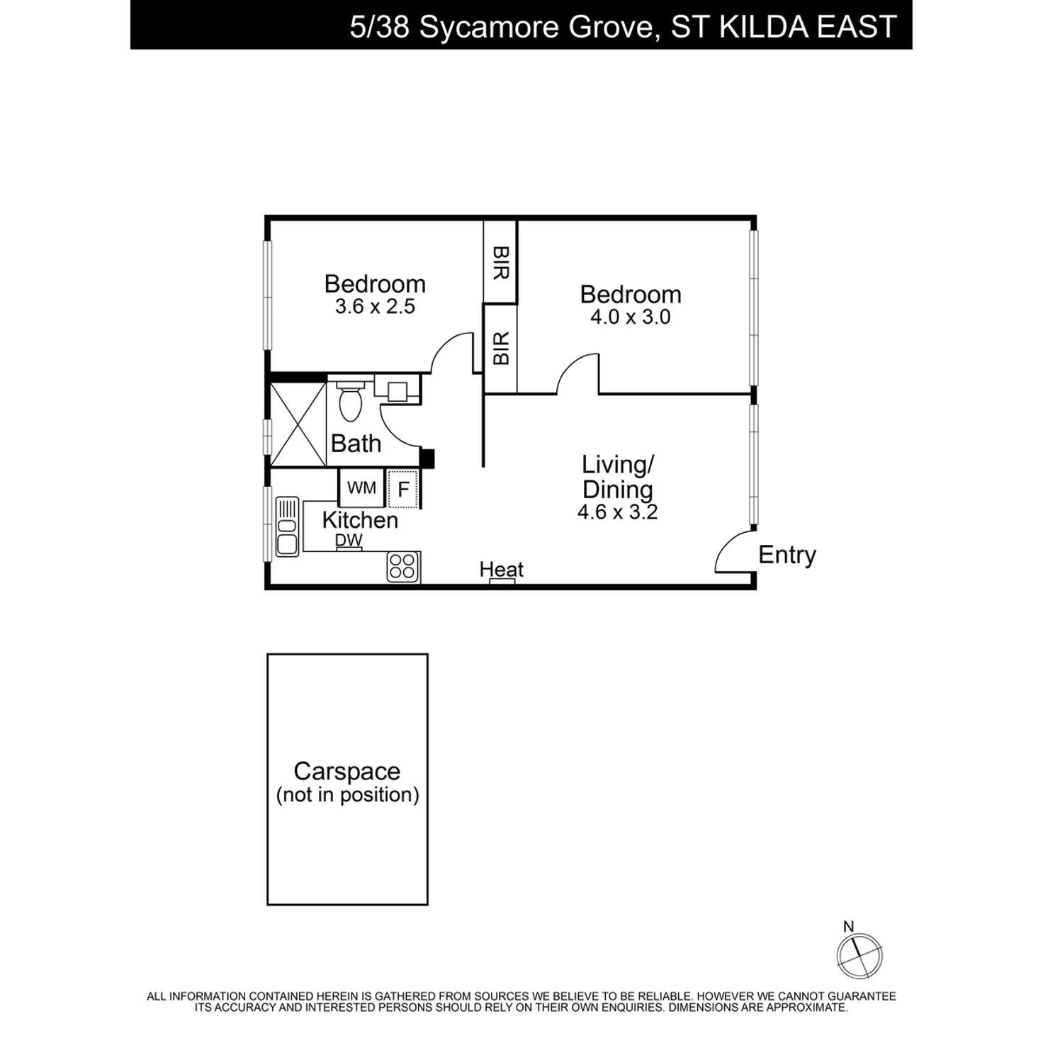 Floorplan of Homely apartment listing, 5/38 Sycamore Grove, Balaclava VIC 3183