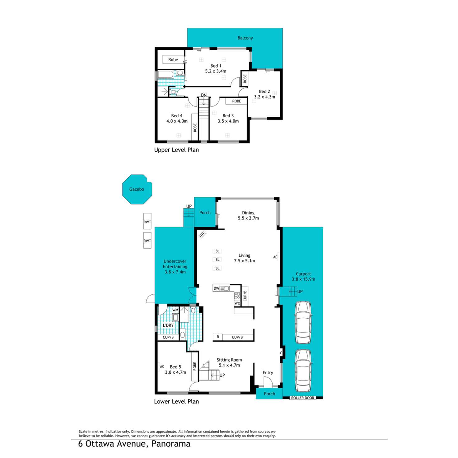 Floorplan of Homely house listing, 6 Ottawa Avenue, Panorama SA 5041