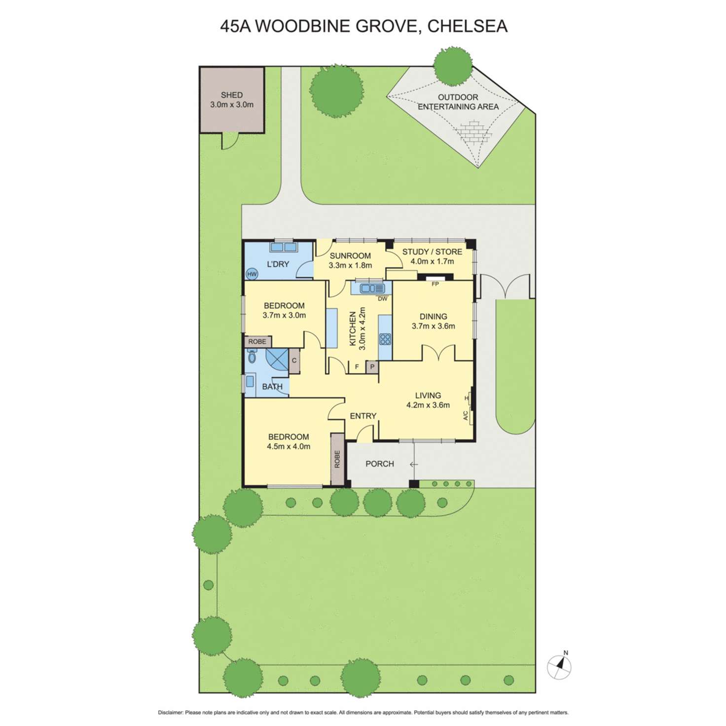 Floorplan of Homely house listing, 45A Woodbine Grove, Chelsea VIC 3196